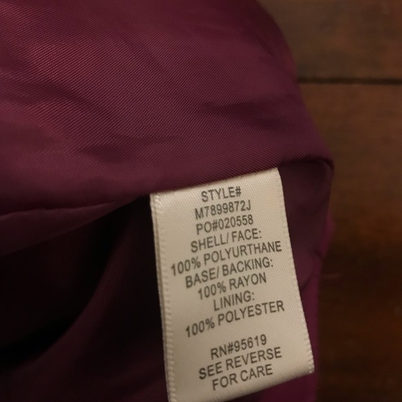 Last Chance Pink Leather Jacket - Picture 7 of 7